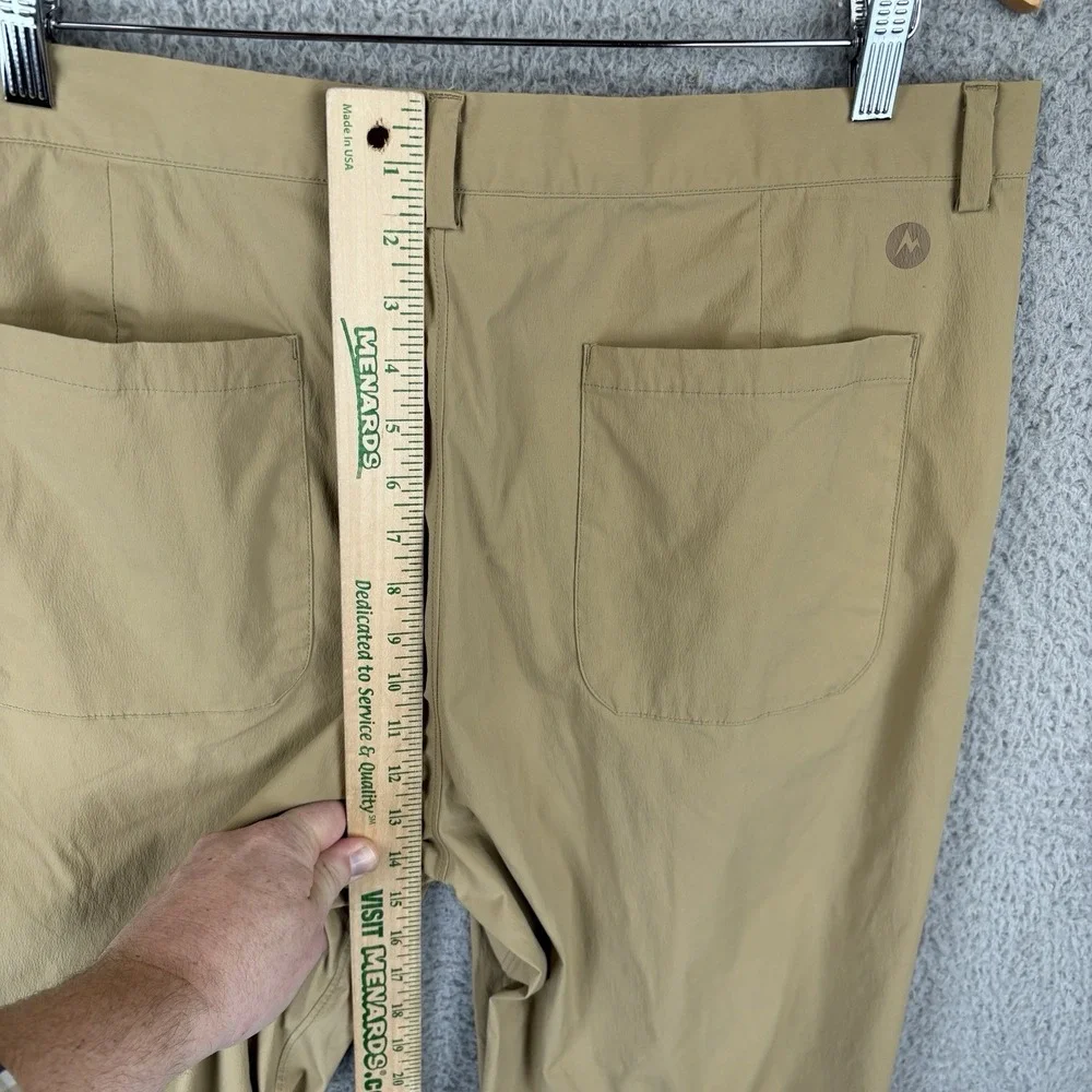 Marmot Arch Rock Pants Mens 38x30 Tan Nylon Hiking‎ Camping Outdoors Pockets
